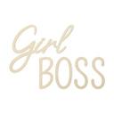 letras de madera 3D - Girl Boss - Poplar