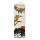 Póster de tela SpaceFrog Designs - Grullas doradas - Panorama