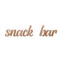 letras de madera 3D para la cocina - Snack Bar - Caoba