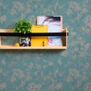 natur tapet blomster og blomster beige blå - naturlig blomster fleece tapet