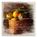 Cuadro de madera Laercio - Agricultores Limones - 40x41,5 cm