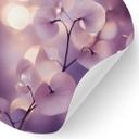 Vinilo decorativo de orquídeas delicadas de color púrpura - Treechild - Redondo