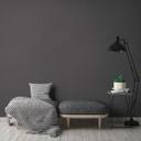 Papel pintado Gris antracita - Papel pintado moderno no tejido look salón