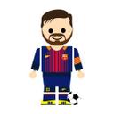 Sticker mural Gomes - Messi