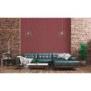 Livingwalls Fleecetapet, Metropolitan Stories Art Deco Ava New York, Metallic, Rød, Sort
