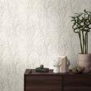 Skovtapet hvidgrå - non-woven tapet natur A.S. Création