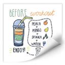 Zelfklevende Poster - Before Workout