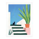 Póster Gato negro en Grecia - Ríos