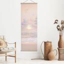 Póster de tela Puesta de sol sobre la playa y el mar - Sisi & Seb - Panorama