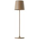 Tischleuchte Cosy, braun, 10 x 37 cm, Metall Beige Tischleuchte Outdoor