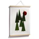 Póster Kubistika - Pequeño bosque de abetos