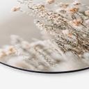 Tableau sur alu-Dibond Annie - Fleurs de glace - Rond