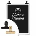 Plakat - Hakuna Matata med blomster