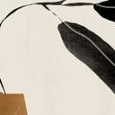 Stilleben - Gren i gylden vase Fototapet - ThingDesign