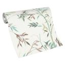 Stribet tapet, bambus mønster tapet, non-woven tapet Erismann Martinique grøn