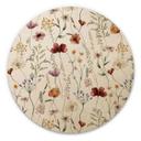 Cuadro de madera Flores silvestres de colores - Diseños ONU - Redondo
