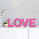 Lettre décorative - 3D LOVE rose