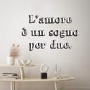 Sticker mural L'amore è un sogno per due