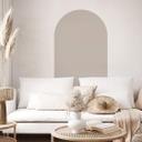 Wall Sticker Rund bue bred - Taupe