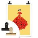 Póster Korenkova - Fashion Poppies amarillo