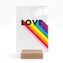 Akrylglas borddekoration LGBTQIA+ Love