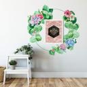 Muursticker Bloemenkrans XXL