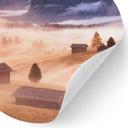 Wallsticker Efterårståge i Alperne - Selagea - Rund