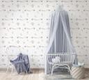 Børnetapet, non-woven tapet med illustration Kids Walls hvid, farverig