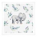 Plakat Sød babyelefant mellem boho-grene - UN Designs