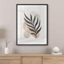 Póster Silueta botánica con geometría artística - Costa