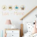 Muursticker Babygeluk + naam