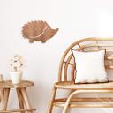 Decoración de madera erizo - caoba