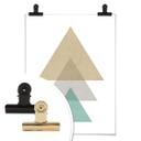 Plakat - Nouveauprints - Triangles Aqua