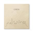 Billede af træ Skyline London Outline