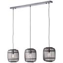 Pendelleuchte Willi, braun, 125 x 105 cm, Bambus Pendellampe