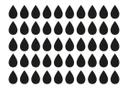 Sticker mural - Set gouttes (50 pièces)