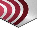Geborsteld Alu-Dibond met goud-, zilver- & kopereffect - Grafische retro bogen - Costa
