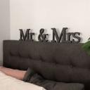 MDF bogstaver - Mr&Mrs Serife