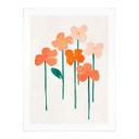 Póster Flores pequeñas en color melocotón - Kubistika