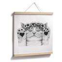 Póster Lindo gato con patas de corazón - Korenkova - Cuadrado
