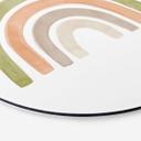 Tableau en alu-Dibond Nouveauprints - Arc-en-ciel aquarelle - Rond