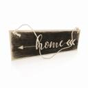 Houten Bordje - Home