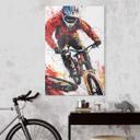 Akrylbillede Dynamisk mountainbiker - Jaszke