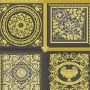 Versace Home papel pintado de diseño clásico de lujo de oro negro no tejido