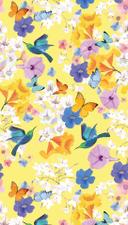 tapet blomstermotiver gul - non-woven tapet blomster planter Livingwalls - mat og glat