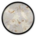 Plakat Fugle blandt hvide blomster - UN Designs