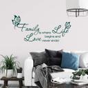 Family is where life begins....wallsticker