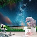 Fototapet Unicorns Night Sky - 288x260 cm