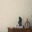 Cremet tapet med hørstruktur - Tidløst non-woven tapet til en harmonisk bolig