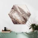 Hexagone - alu-Dibond Herbes en pastel